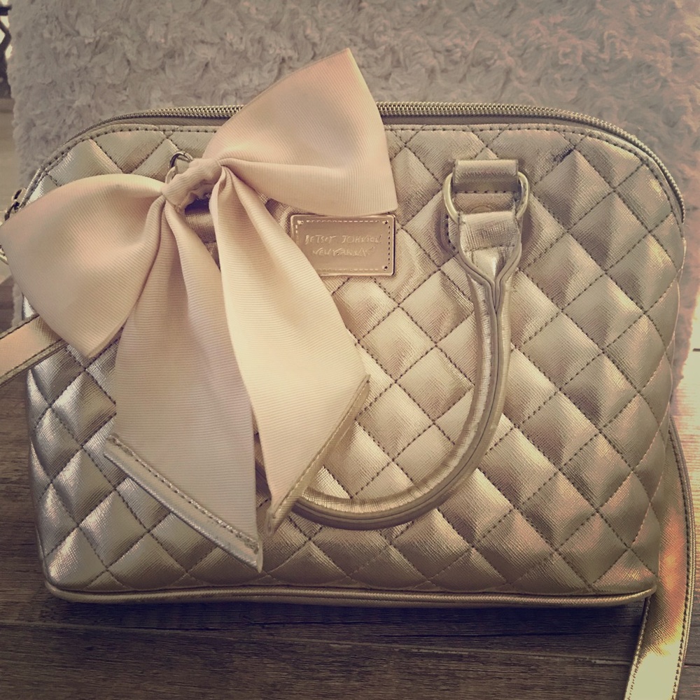 Betsey Johnson Gold handbag